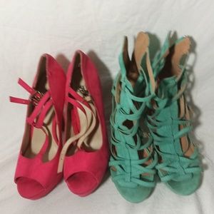 BUNDLE DEAL SIZE 9 SET OF 2 HIGH HEELS